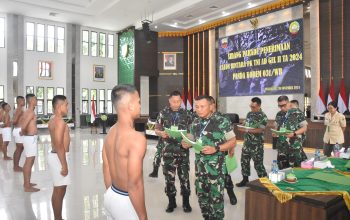 DANREM 031/WB PIMPIN SIDANG PARADE CALON BINTARA PK TNI AD GELOMBANG 2 TA 2024.*