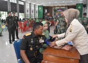 Korem 031/WB Gelar Bakti Kesehatan Donor Darah dalam Rangka Peringatan Ke-79 Hari Juang TNI AD