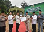 Danrem 031/ Wira Bima Terima Penyerahan Tanah Hibah Koramil Inuman dari Bupati Kuansing